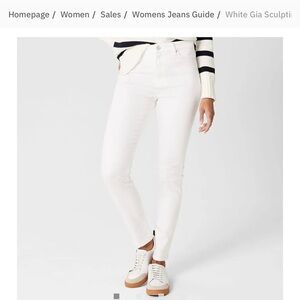 Hobbs London White Skinny Jeans with Modern Fit